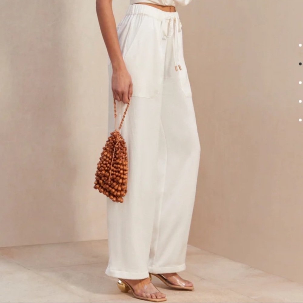 Cult Gaia Minaya satin lounge pants